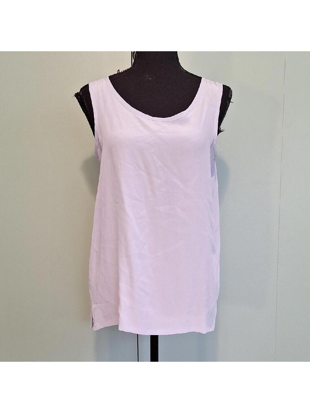 Nwt Vintage Mureli 100% Silk Blue Tank Top Size Small